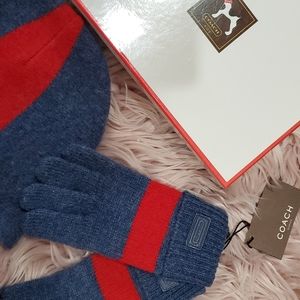 Kids Coach hat and gloves set